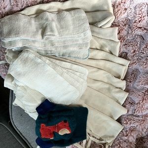 Disana cloth baby diapers, inserts, and wool cover.
